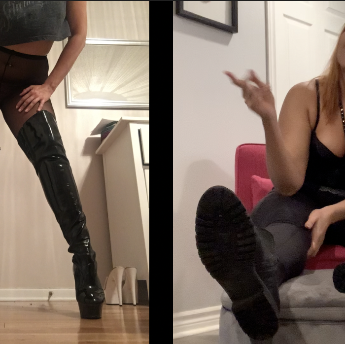 Commemorative Stinky Boot Worship for Foot Bitch